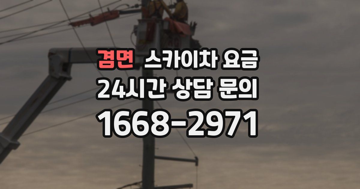 겸면 스카이차 요금