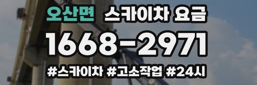 오산면 스카이차 요금