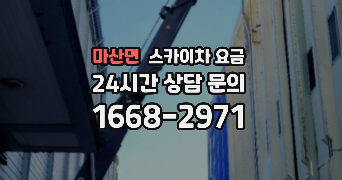 마산면 스카이차 요금