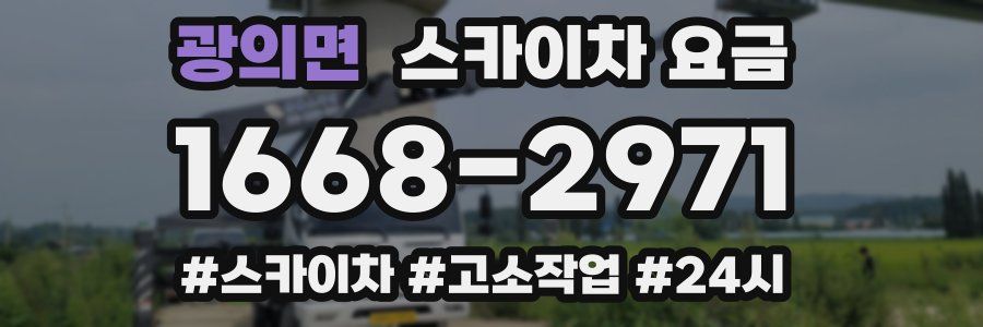 광의면 스카이차 요금