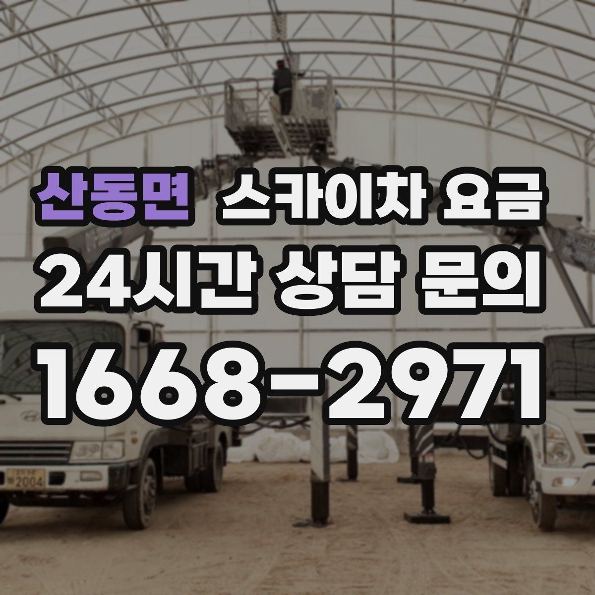 산동면 스카이차 요금