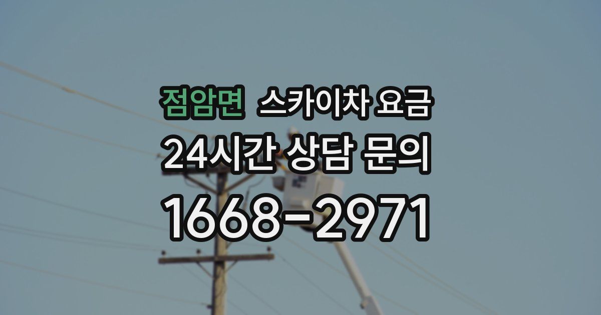 점암면 스카이차 요금
