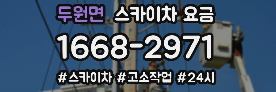 두원면 스카이차 요금