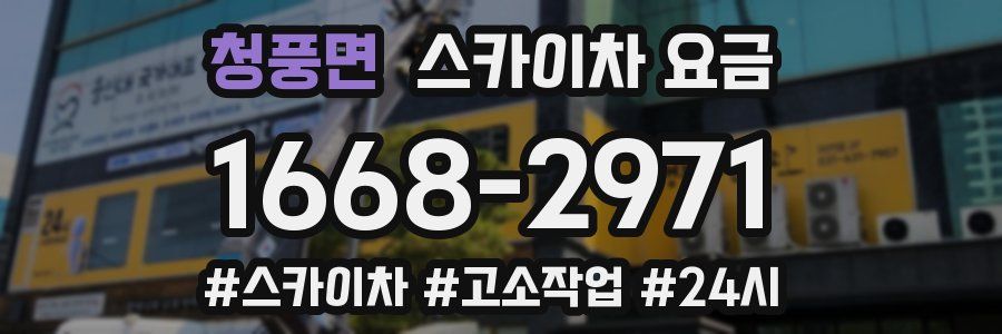 청풍면 스카이차 요금