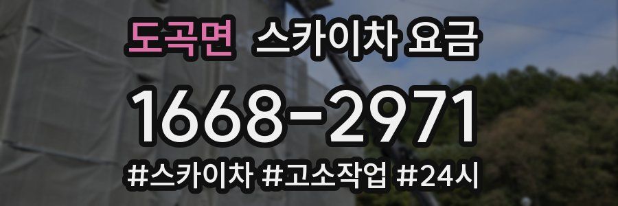 도곡면 스카이차 요금