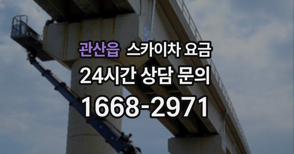 관산읍 스카이차 요금