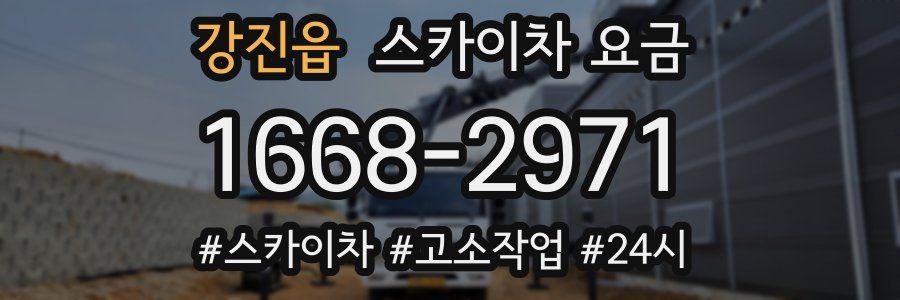 강진읍 스카이차 요금