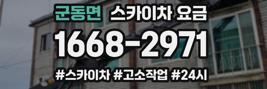 군동면 스카이차 요금