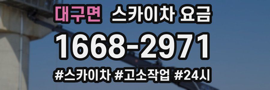 대구면 스카이차 요금