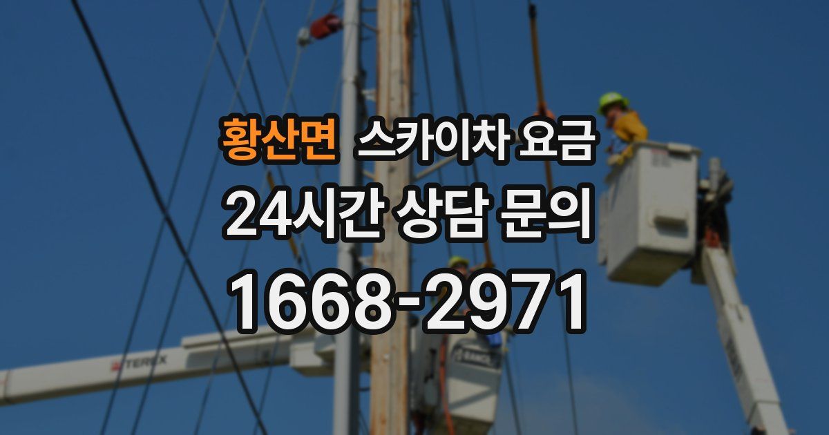 황산면 스카이차 요금