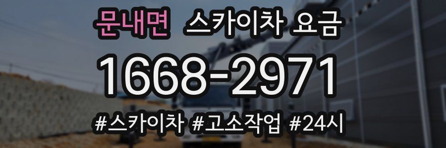 문내면 스카이차 요금