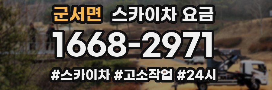 군서면 스카이차 요금