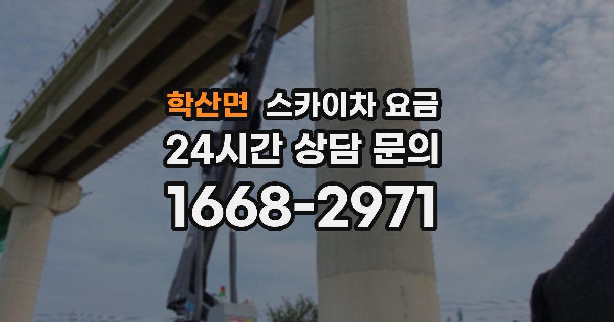 학산면 스카이차 요금