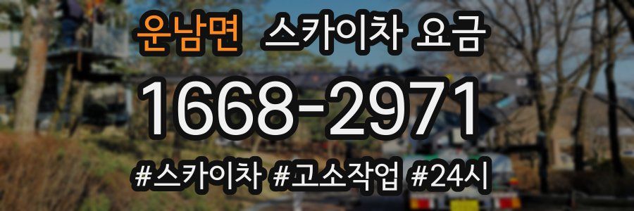 운남면 스카이차 요금