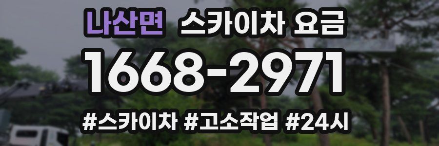 나산면 스카이차 요금