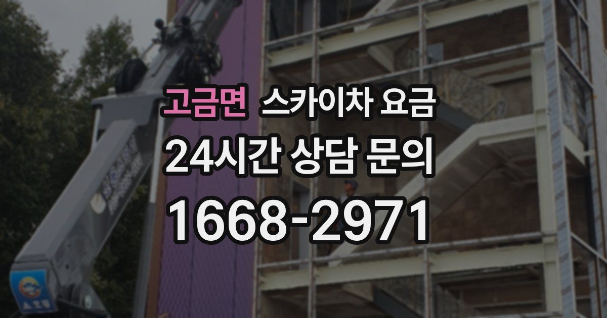 고금면 스카이차 요금