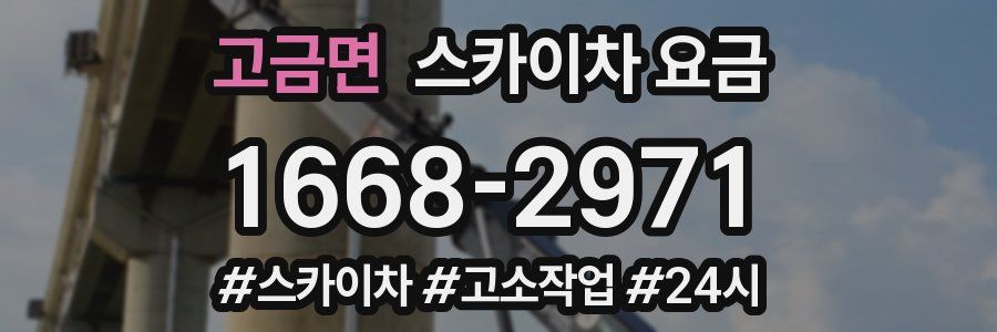 고금면 스카이차 요금