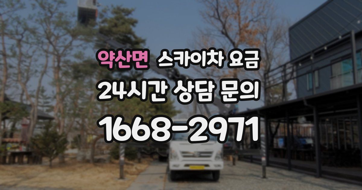 약산면 스카이차 요금