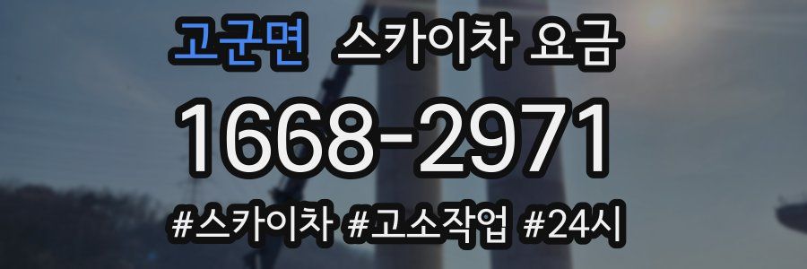 고군면 스카이차 요금