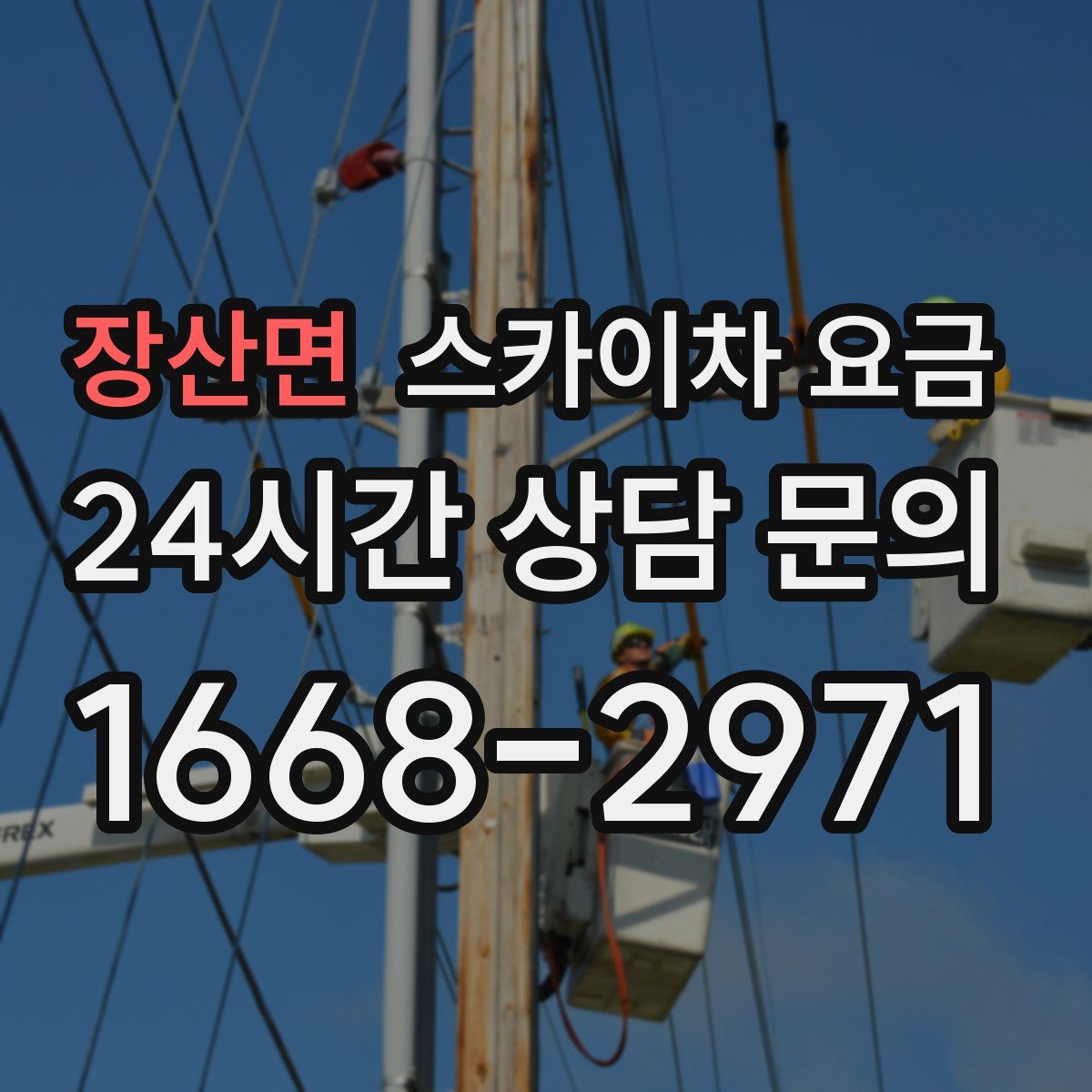 장산면 스카이차 요금