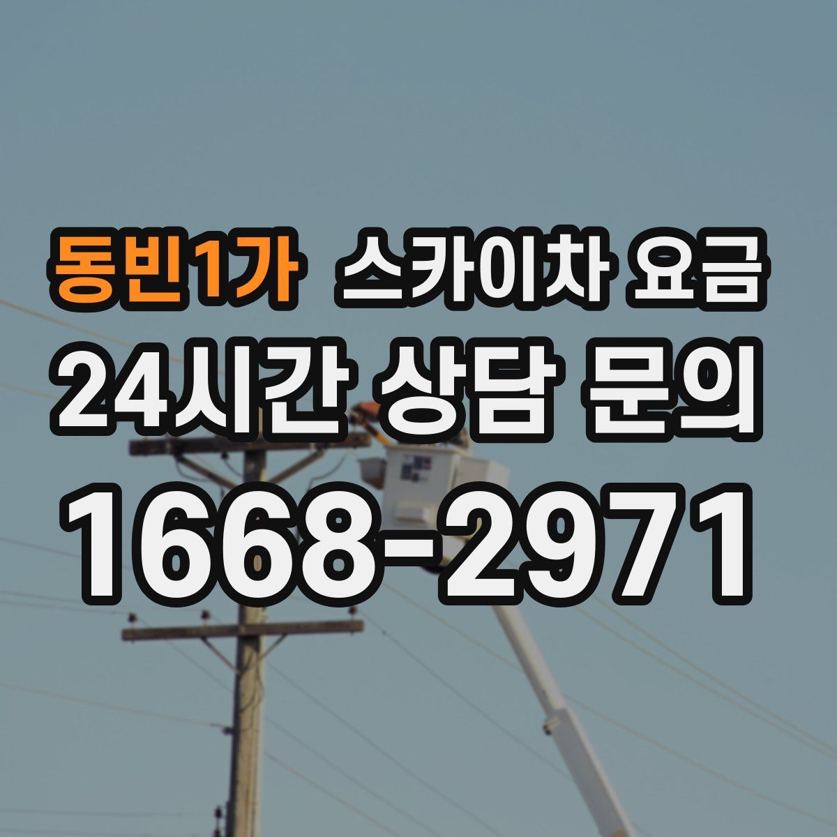 동빈1가 스카이차 요금