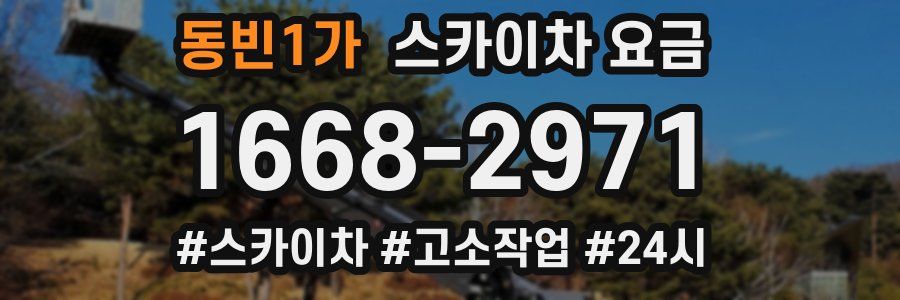 동빈1가 스카이차 요금