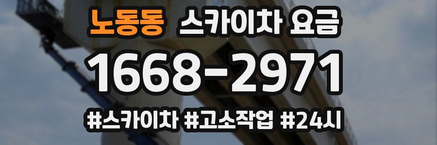 노동동 스카이차 요금