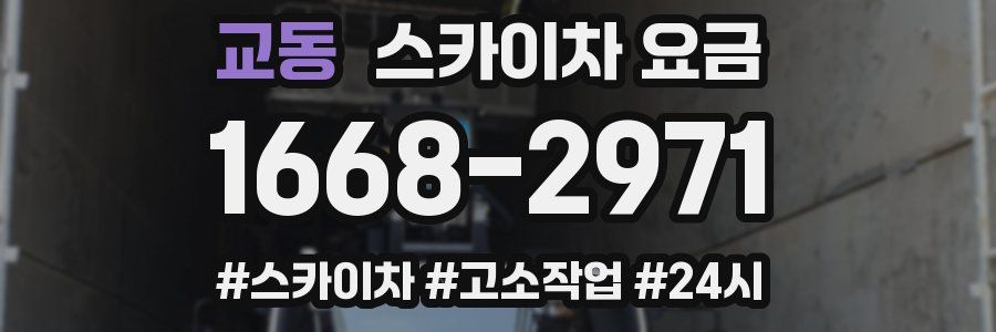 교동 스카이차 요금