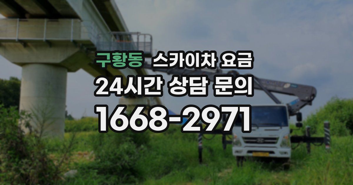 구황동 스카이차 요금