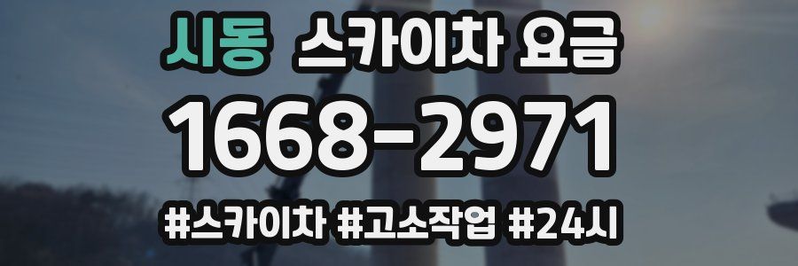 시동 스카이차 요금