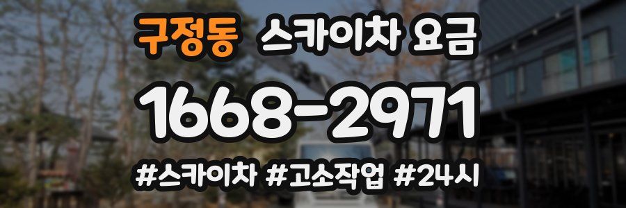 구정동 스카이차 요금