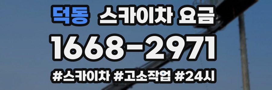 덕동 스카이차 요금