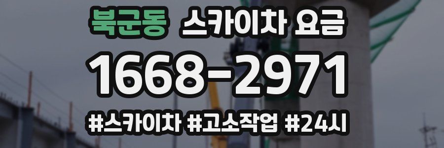 북군동 스카이차 요금