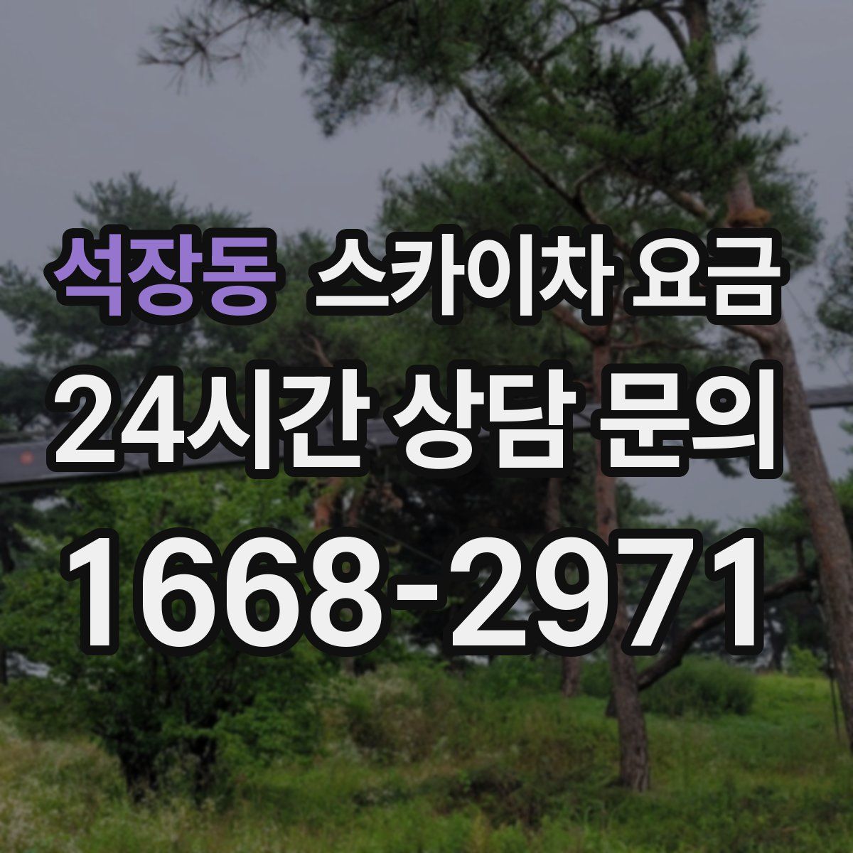 석장동 스카이차 요금