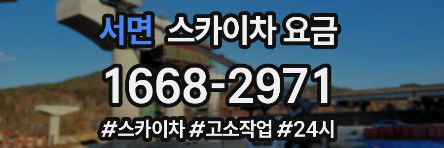 서면 스카이차 요금