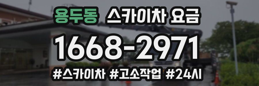 용두동 스카이차 요금