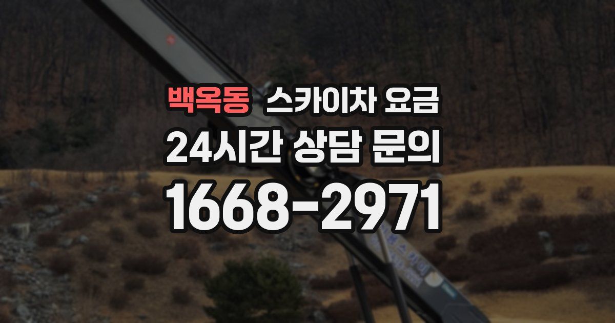백옥동 스카이차 요금