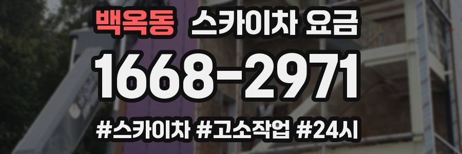백옥동 스카이차 요금