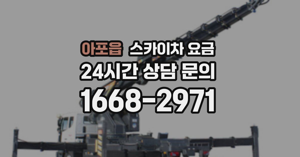 아포읍 스카이차 요금