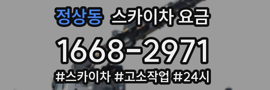 정상동 스카이차 요금