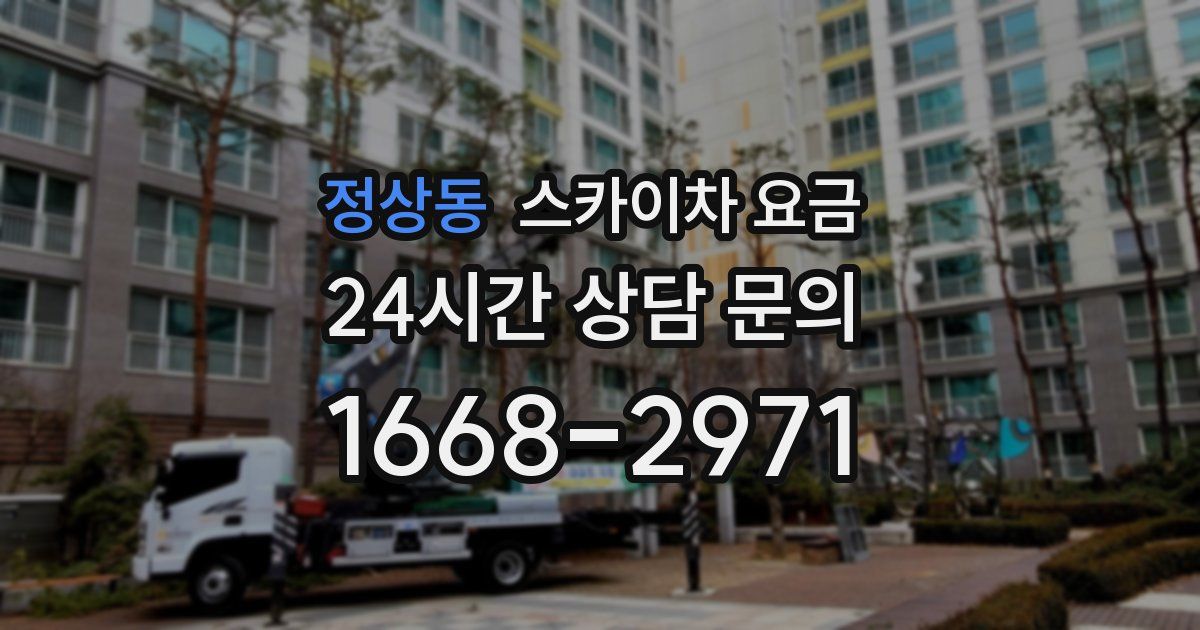 정상동 스카이차 요금