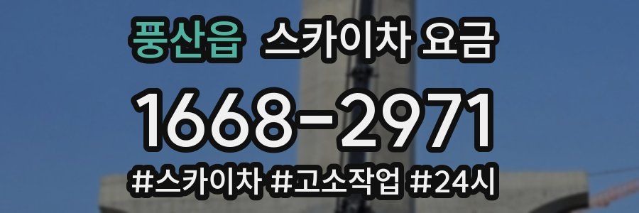 풍산읍 스카이차 요금