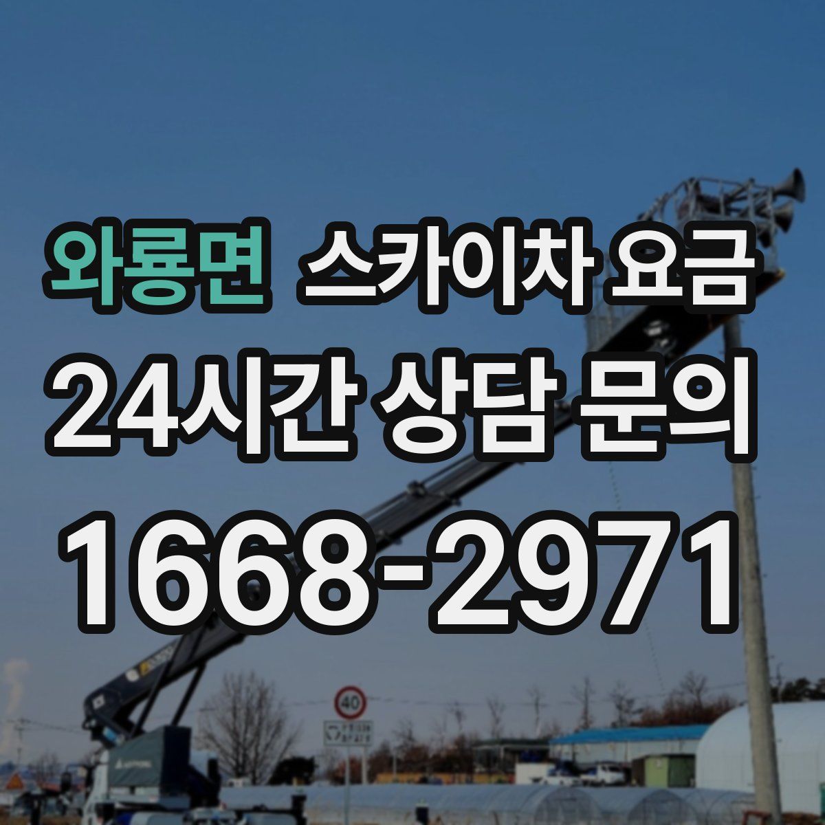 와룡면 스카이차 요금