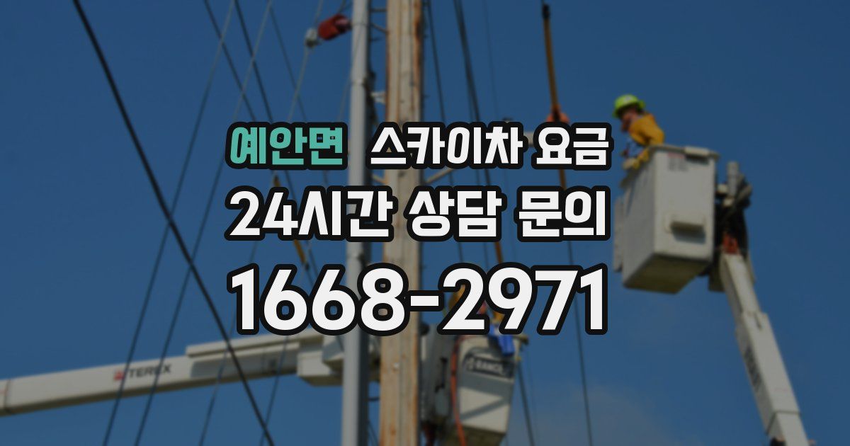 예안면 스카이차 요금