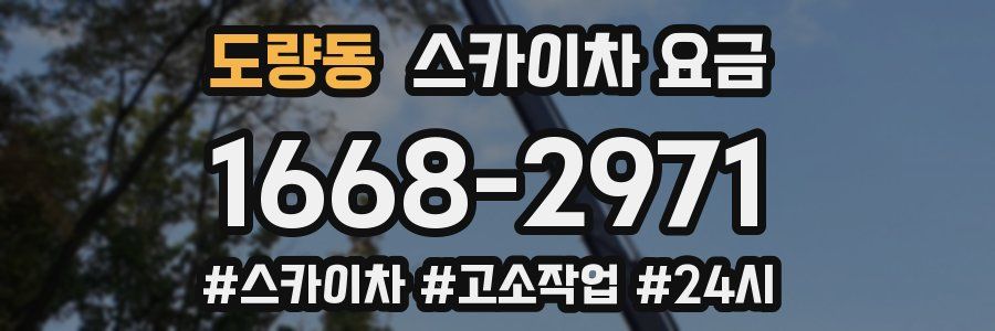 도량동 스카이차 요금