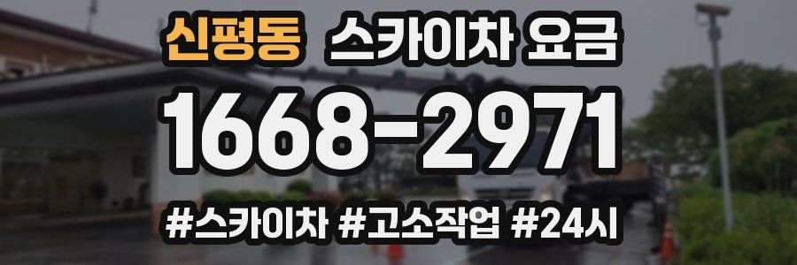 신평동 스카이차 요금