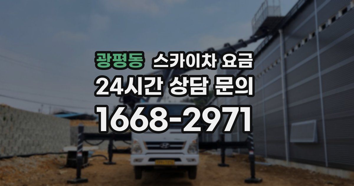 광평동 스카이차 요금