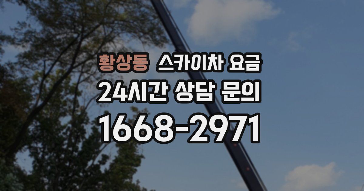 황상동 스카이차 요금