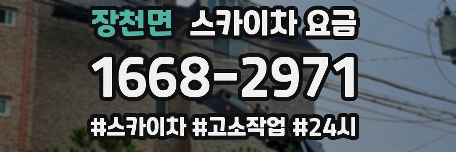 장천면 스카이차 요금