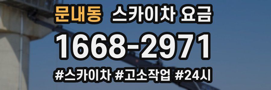 문내동 스카이차 요금